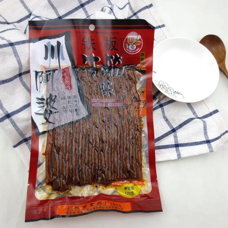 川阿婆铁板豆筋味袋素食辣条豆筋网红麻辣儿时小吃重庆麻辣