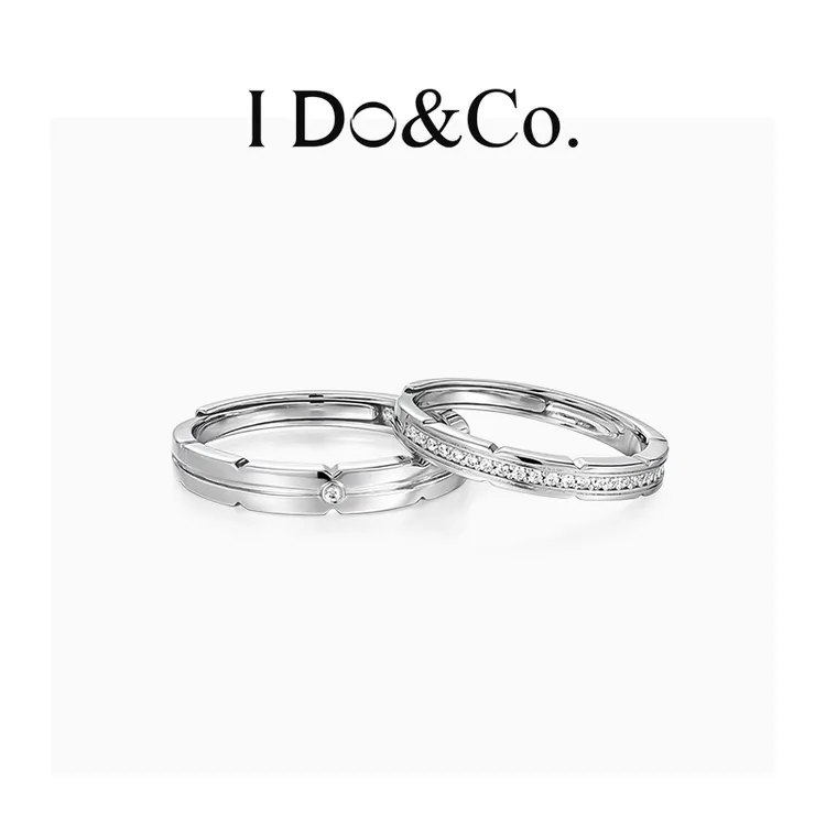 I Do&Co. 925银戒指 Destiny情侣对戒小众开口轻奢礼物送女友