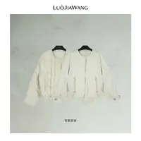 正反两穿90鹅绒服可溯源轻薄女冬短款面包服LUOJIAWANG【云感泡芙】