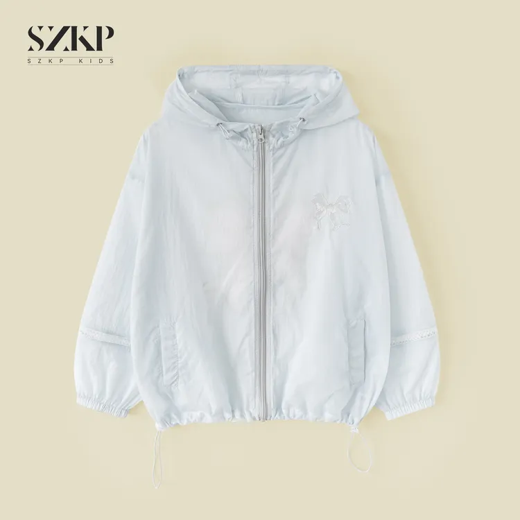 SZKP夏季新款女童透气外套中大童休闲时尚儿童防晒衣YNYX551831