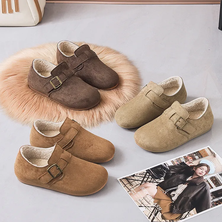 冬季勃肯鞋女厚底内增高全包2025新款一脚蹬单鞋豆豆鞋博肯乐福鞋