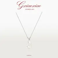 G XIAOXIAO 925银 【望月兔】气质时尚精致百搭小兔子项链 F16X333