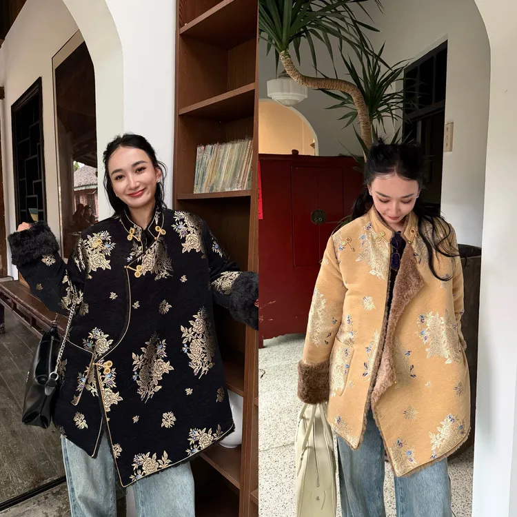 雍·彰 《藏式美学》 松弛感冬日恋歌藏式多色加绒外套