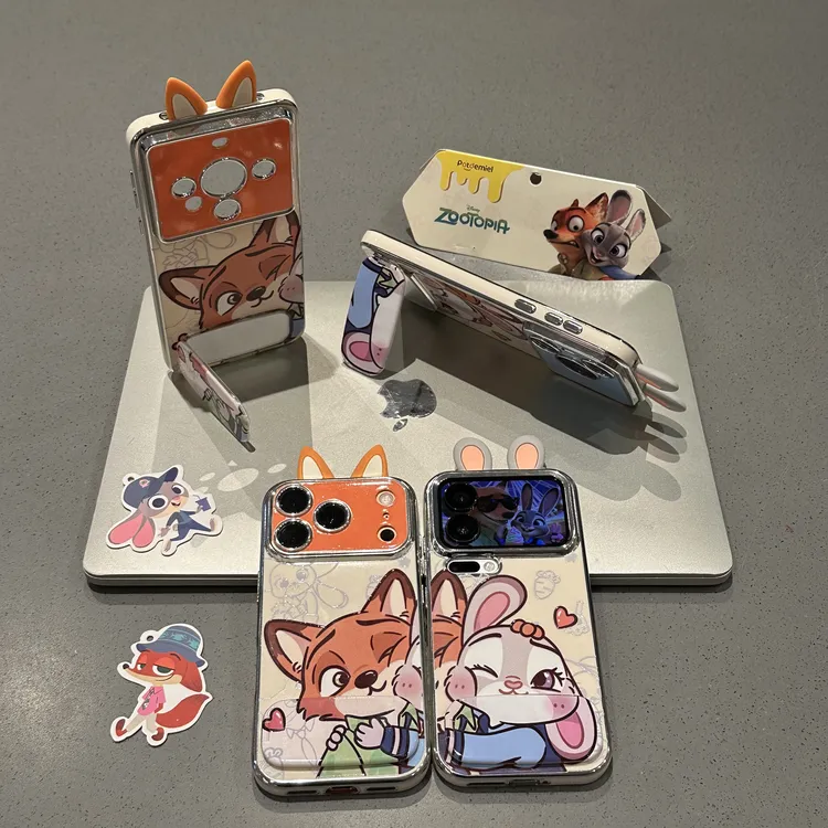 欧克里里贴脸朱迪尼克耳朵支架适用苹果17/16手机壳华为oppo小米