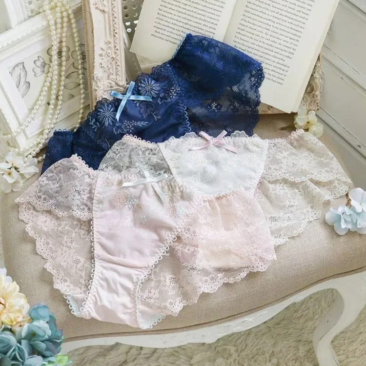 Risa Magli优丽娜娜包臀蕾丝三角裤性感速干女士蕾丝低腰内裤474