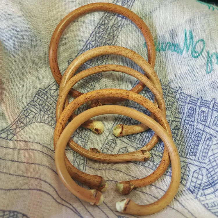 鸡血藤手镯阴滕素圈黑金花鸡血枣花奶黄天然植物手工制作默认微瑕