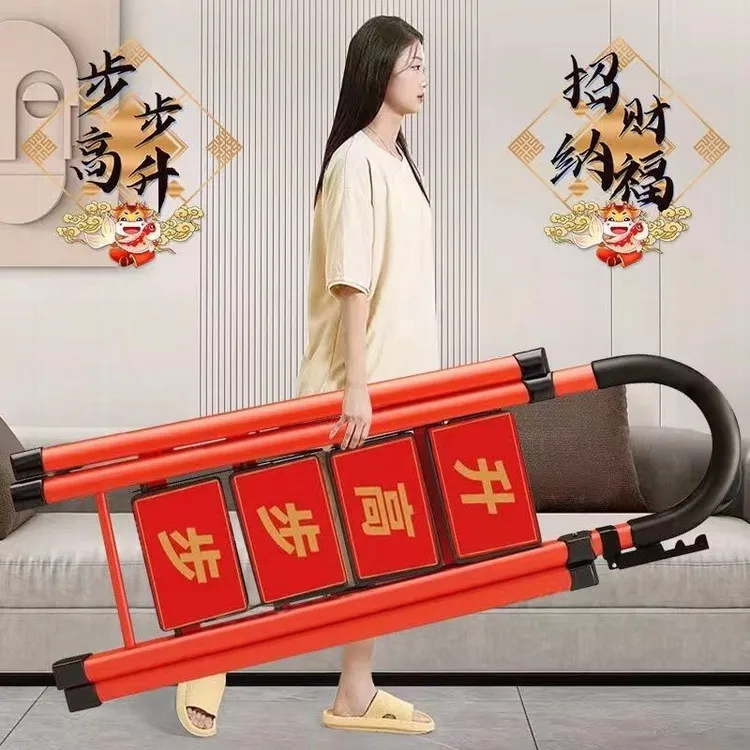 爬梯两用家用梯子折叠梯加厚碳钢人字梯移动楼梯伸缩梯步梯多