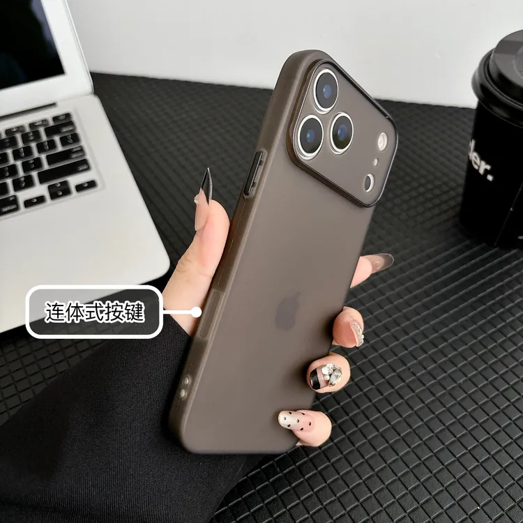 带一体按键适用苹果17Promax手机壳透明全包苹果17Air/16磨砂软壳