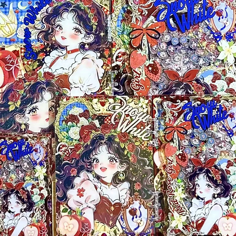 上新【白雪公主】高定摇摇本套餐活页本手工DIY收纳盒亚克力