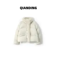 【QIANDING】【狐狸毛轻气球90羽绒服】毛领保暖时尚百搭羽绒服F337