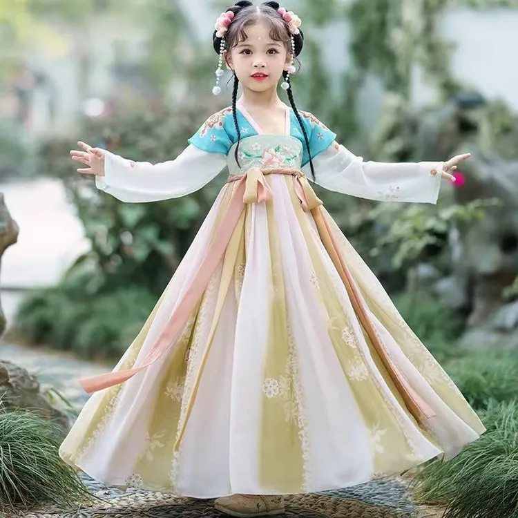 4002女童秋款汉服裙古装仙女裙