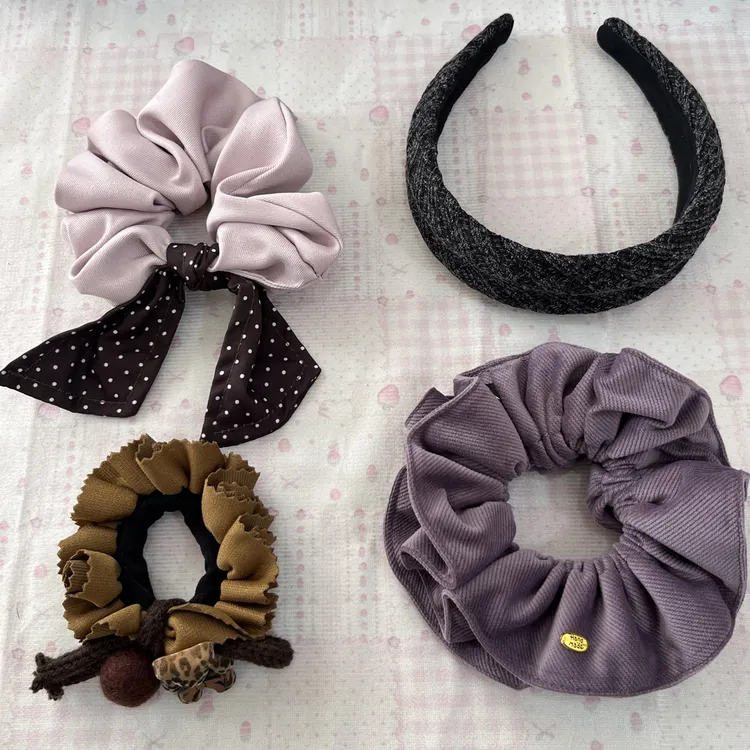 韩系ins弹力发圈头绳发箍头饰组合装（有库存直接拍）