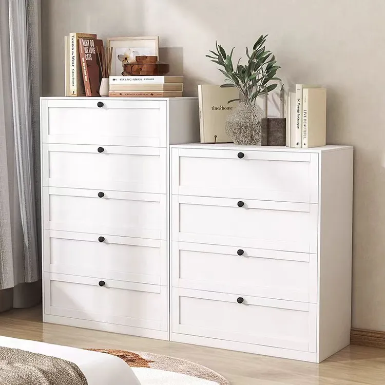 钢制五斗柜客厅卧室大容量收纳储物柜现代简约抽屉柜床尾柜