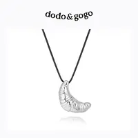DODOGOGO 非金属皮质项链 几何女百搭欧美气质