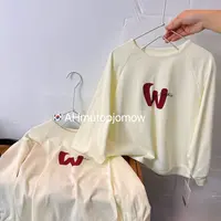 A4699男女童洋气潮流休闲百搭春秋季字母卫衣