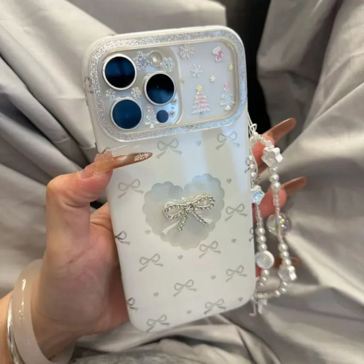 fafa｜大孔仙气蝴蝶结ins手机壳适用iPhone17promax苹果16pro15