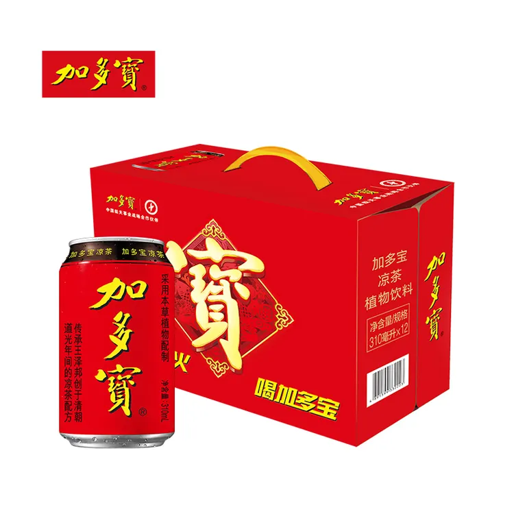 【达人专属】加多宝凉茶310ml*12罐草本饮品清凉一夏新老包装随机发