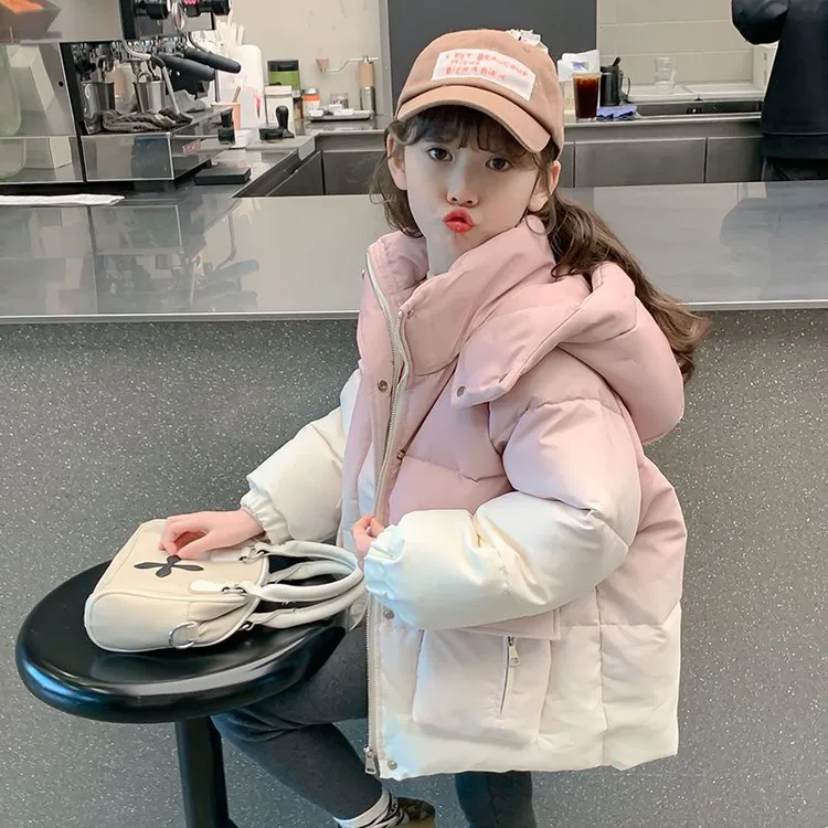 女童冬季衣棉服2024新款外套洋气加厚儿童韩版中厚棉袄冬装