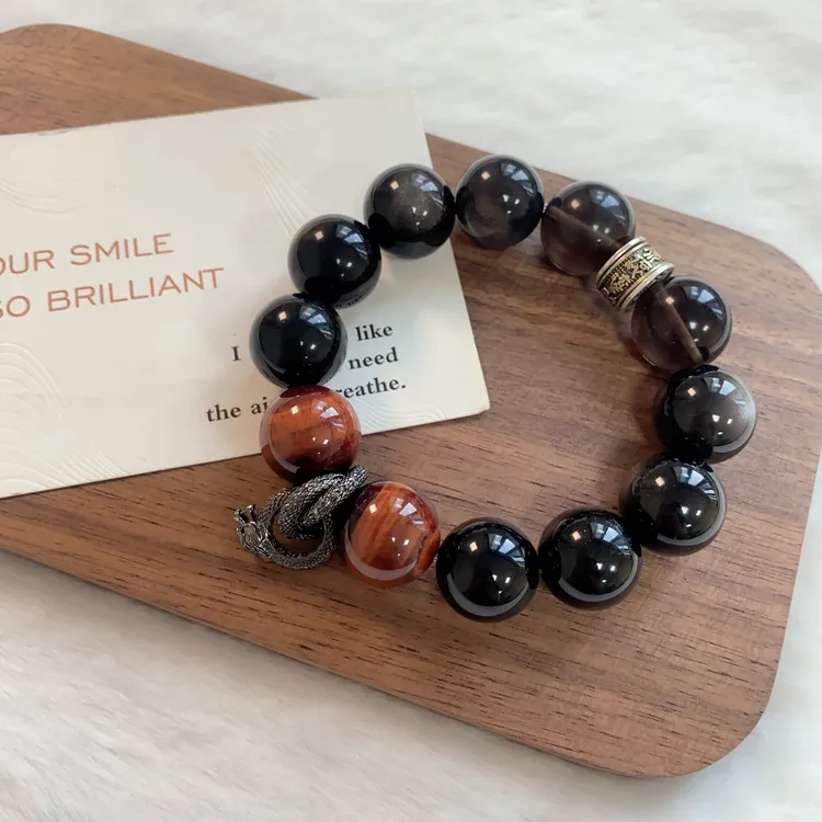 黑曜金曜高级送礼男女款时尚手串原创设计ZDYSJ00334