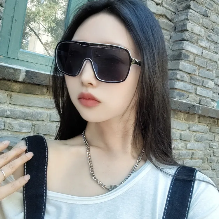 户外骑行防风沙连体超大框太阳镜复古墨镜欧美防晒爬山护目眼镜