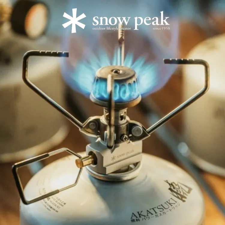 Snow Peak雪峰户外炉头大功率轻量便携耐用简易露营炉头GS-100R2