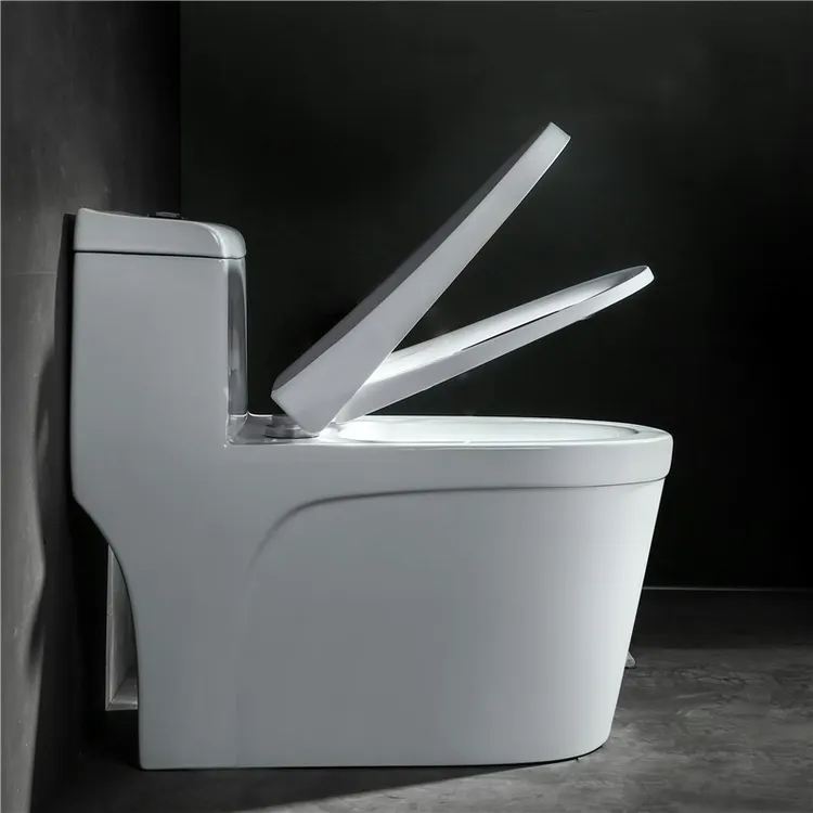 家用马桶静音虹吸式超漩冲水坐便器防臭节水大管道普通坐便器