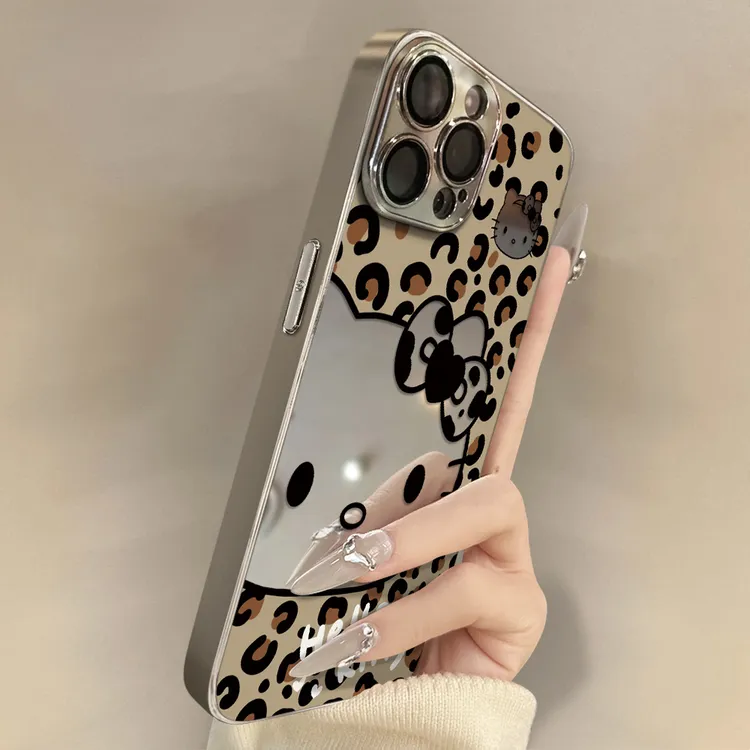 高级豹纹kt适用苹果17promax手机壳iPhone16pro新款保护壳15pro