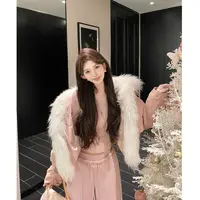 GUIDI GUDI【云栖竹】韩系时尚设计款休闲鹅绒服外套/黄加蓝