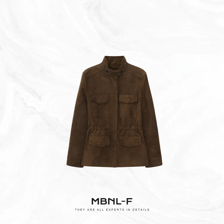 MBNL-F“小香麂皮绒” 高定复古老钱夹克外套 秦磊XM-XWT6671