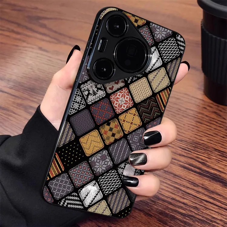 五彩图腾适用华为pura70pro手机壳精致气质复古女神高级mate70pro