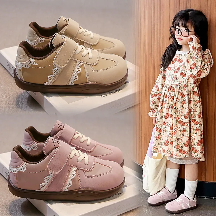 女童运动鞋子春秋2025新款跑步鞋小女孩运动鞋德训鞋板鞋休闲鞋