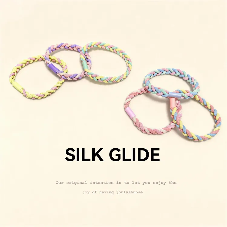 【拉断包赔】简约基础头绳高弹高密编织手工麻花小皮筋发圈头饰XPZ