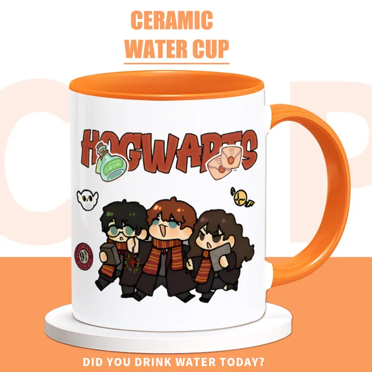哈利波特周边水杯霍格沃兹二次元动漫同人杯子马克杯咖啡水杯子