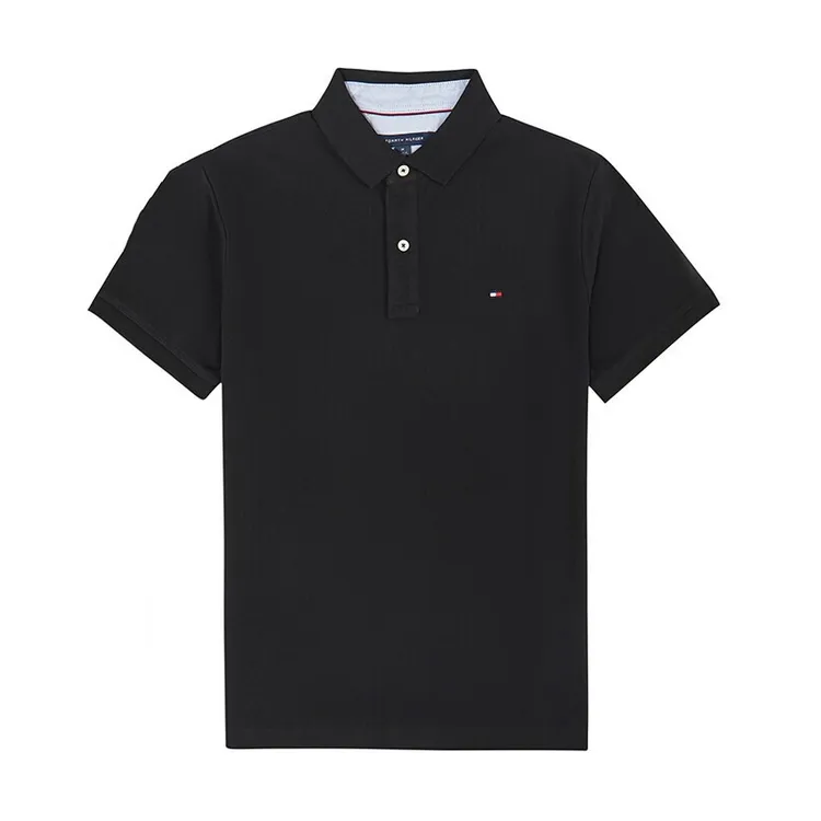 TOMMY HILFIGER男装翻领商务休闲Polo衫男士刺绣T恤 香港直邮