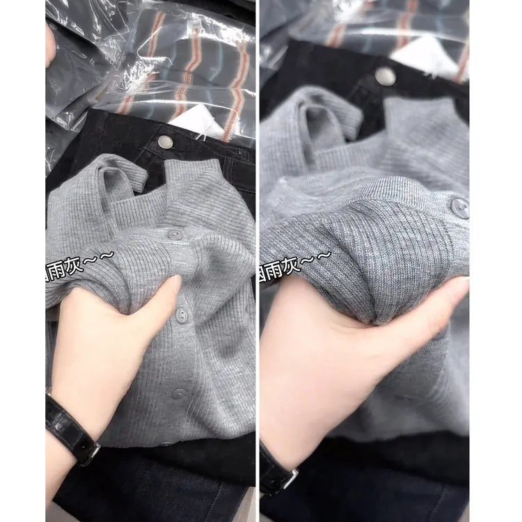 今年秋季超火爆款穿搭2025新款韩系气质显瘦百搭纯色毛针织上衣