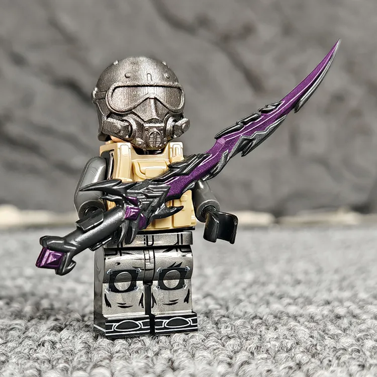 弗拉迪尾刺玩具和平精英地铁逃生轩辕七级套积木人仔黑鹰铁爪模型