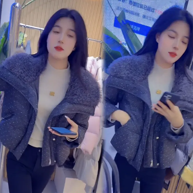 2025秋冬新款时尚显瘦气质网红高档洋气女高级百搭宽松大码棉服潮