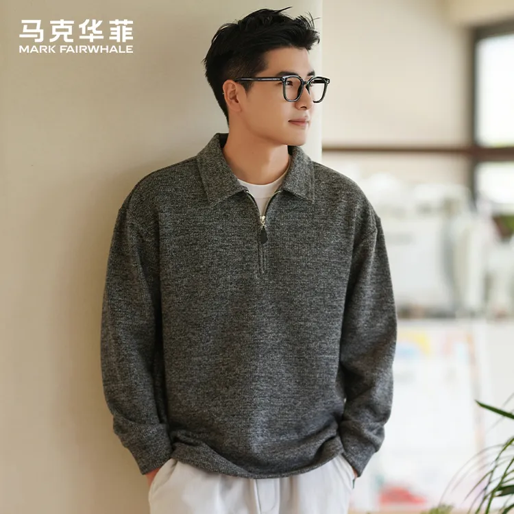 马克华菲重磅510G加绒卫衣男款秋冬季新款潮牌日系男士百搭上衣服