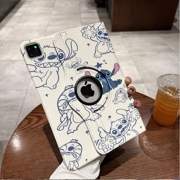 印刷史迪仔适用iPad9/8/7代10.2Air11英寸2022iPad10360旋转壳