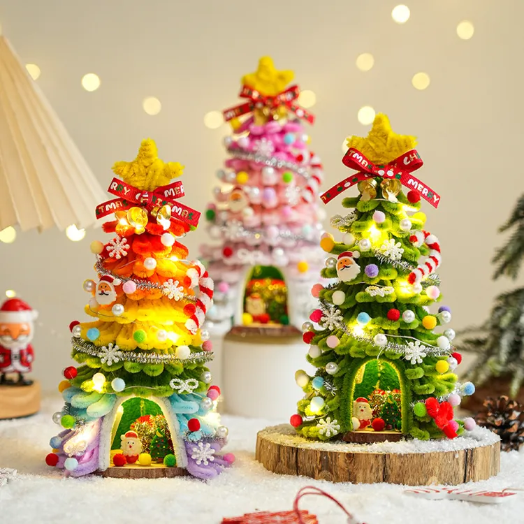 2025新款家用小型圣诞树客厅桌面摆件套餐迷你树圣诞节装饰品礼物