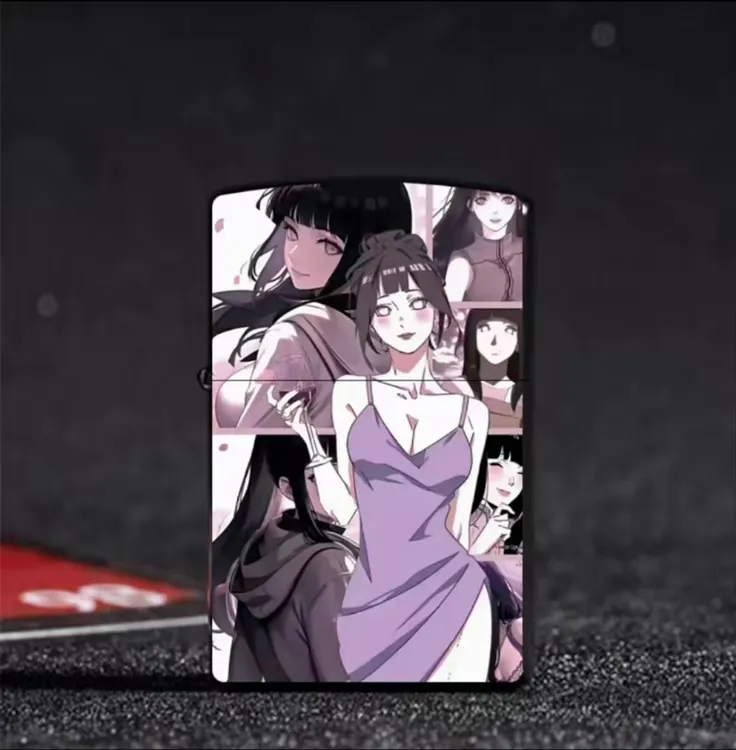 动漫款二次元女孩个性煤油砂轮打火机网红款可爱KT卡通高颜值火机