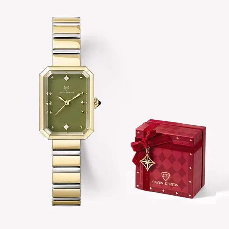 玫瑰方糖小绿表玛瑙手表女轻奢时尚2025年送老婆女朋友生日礼物
