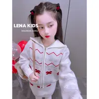 Lenakids【P】闪闪发光银丝线“新超美亲子开衫毛衣套装高品25120502