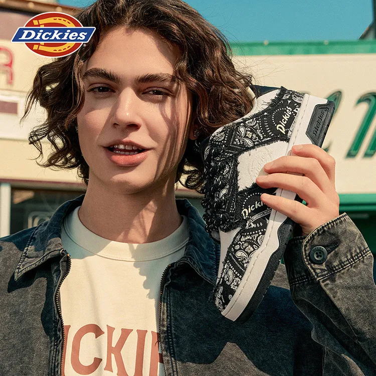 Dickies男鞋2025秋季百搭时尚休闲鞋户外舒适男士防滑鞋低帮鞋