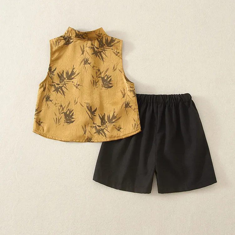 男童汉服儿童夏装2025新款国风高级背心女宝宝新中式薄款两件套潮