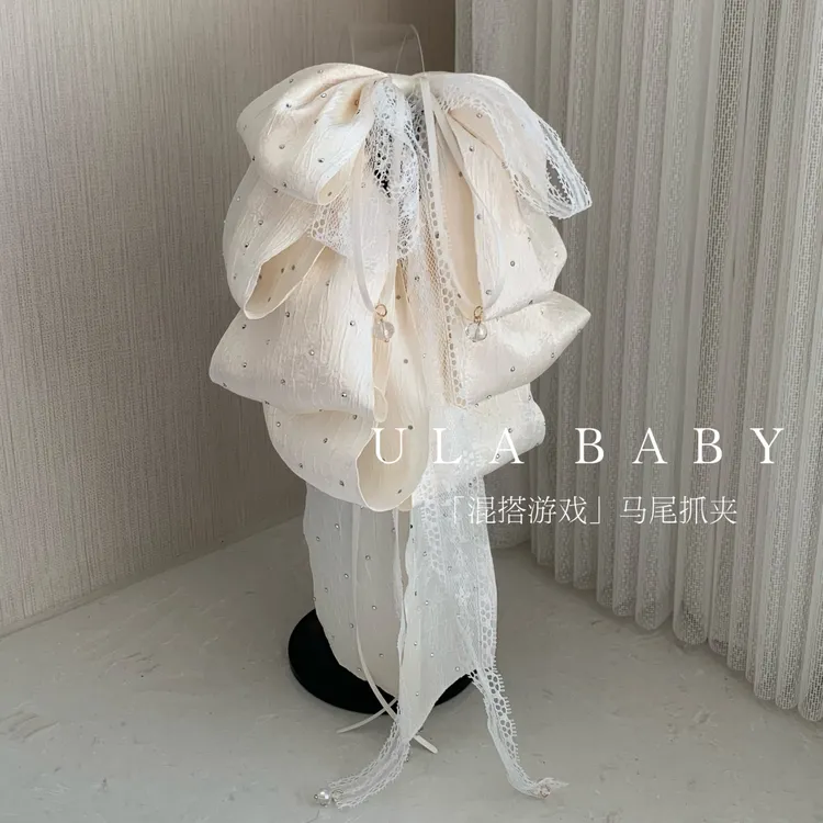 【喜儿ula】11-25-2「混搭游戏」气质流苏蝴蝶结满天星高级感抓夹