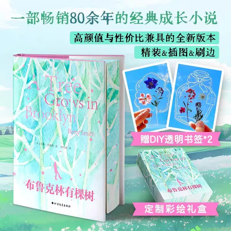 【赠DIY透明书签+彩绘飞机盒】布鲁克林有棵树：硬壳精装三面刷边 