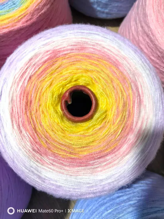 手工制作渐变色蛋糕线