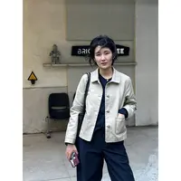 浪清/女装推荐 堪蒂翻领夹克外套42534#