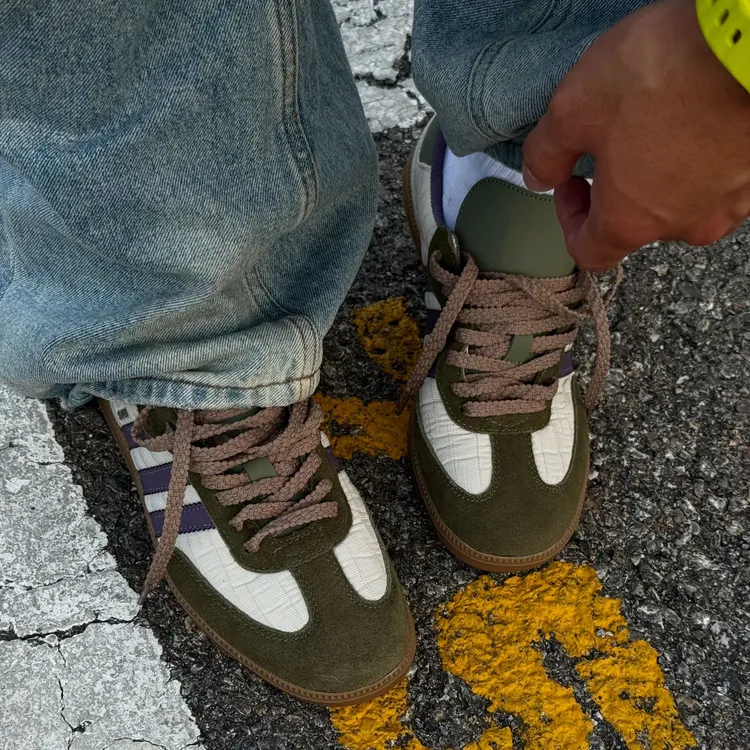 丛林绿雾霾紫拼色巴斯光年og男女德训鞋复古百搭运动休闲鞋T头鞋
